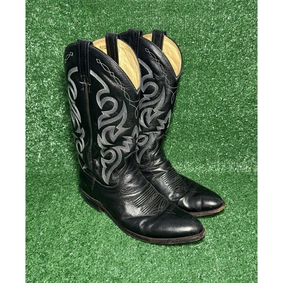 Dan Post Milwaukee Mens Size 10D Leather Cowboy Western Boots Handcrafted DP2110 - Picture 2 of 10